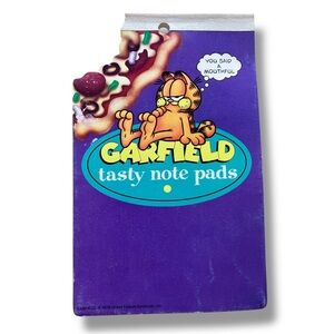 Vintage Garfield tasty note pads You Said A Mouthful Stationary Paper Retro 5x8”